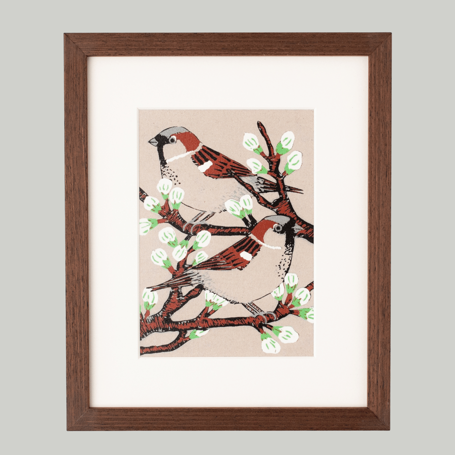 Sparrow Print, Bird Print, Art Print, Bird Art, Spring Print