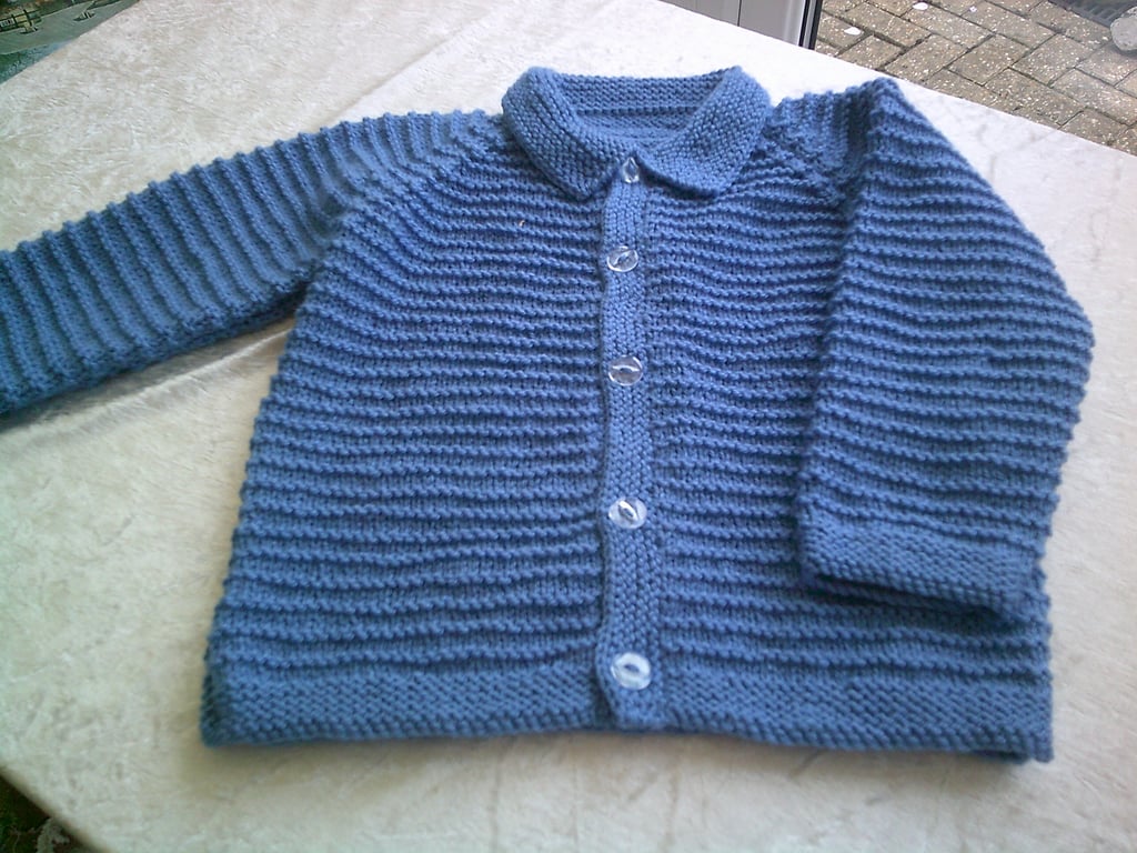 24 inch Blue Collard Cardigan