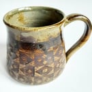 Mug Brown Glazed  - Hand Thrown Stoneware Ceramic Mug 