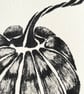Pumpkin Print Handmade Drypoint A6 - Image 3