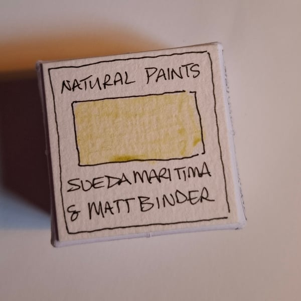 Pot of Hand Made Natural Watercolour Paint. Sueda Maritima