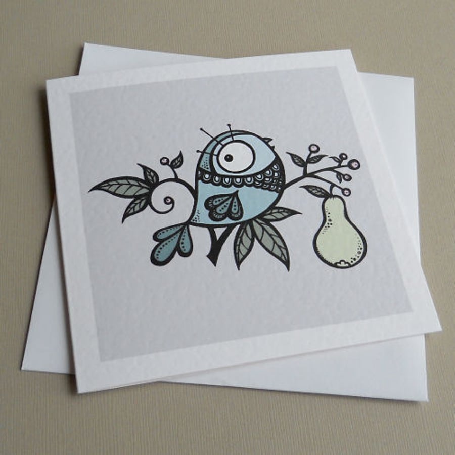 plump partridge christmas card