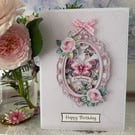 Greeting Card - 3D Butterfly - C275