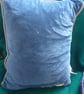 Hand Sewn Wool Tapestry Cushion Fishing Boats Fisherman Piped Edge 11X14inches - Image 5