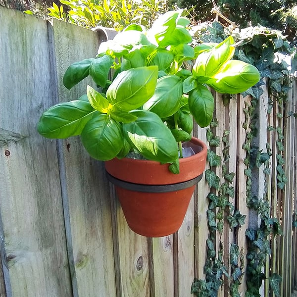 Hand made rustic 'fence hanging' 6" Pot Ring