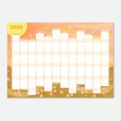 2026 Sunrise Wall Planner – Pastel Yearly Calendar, Warm Morning Light A3 Print