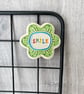 Large Smile pottery magnet green - Image 4