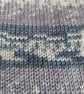 Hand Knitted Baby Blanket – Neutral Greys & Cream, Fair Isle Style  - Image 8