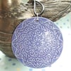 *SALE 50% OFF* Beautiful purple ceramic pendant