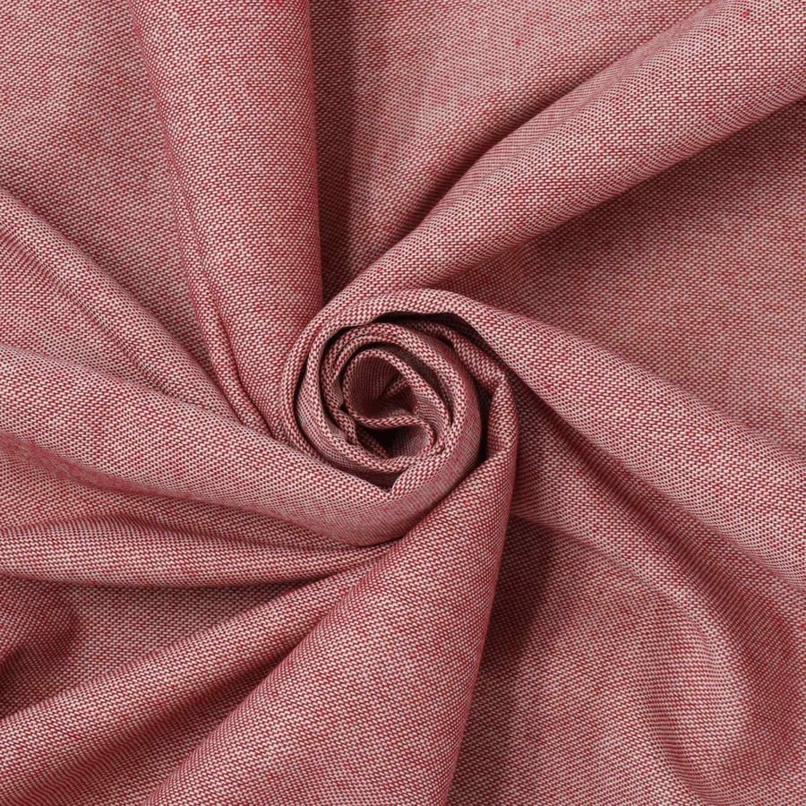Plain ROUND Tablecloth 275cm  Cotton linen  Red Wine