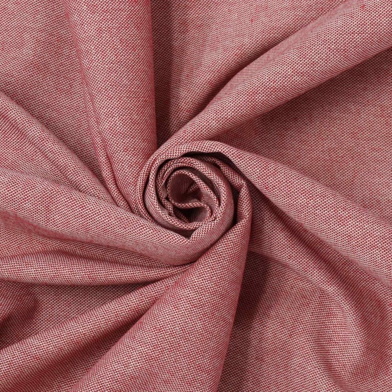 Plain ROUND Tablecloth 275cm  Cotton linen  Red Wine