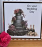C4750  Gothic Wedding Card - Image 1