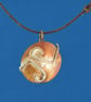  Opposites Copper and Silver Circular Pendant - Image 1