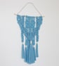  Butterfly Macrame Wall Hanging Handmade Cornflower Blue - Image 6
