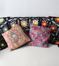 Crochet cotton throw blanket in black and multi-colours - one-of-a-kind - Image 4