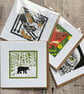 Pick & Mix x4 Square Blank Greetings Cards - Image 1
