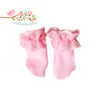 Reserved for Diane - Pink Lace Topped Ankle Socks