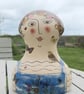 Figurative ceramic vase  - Image 1