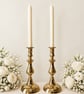 Set of 2 White Beeswax Ceremony Collection Handmade Tall Taper Candles - Image 7