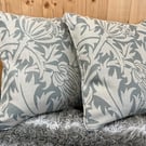 Morris and co Thistle fabric cushion. 