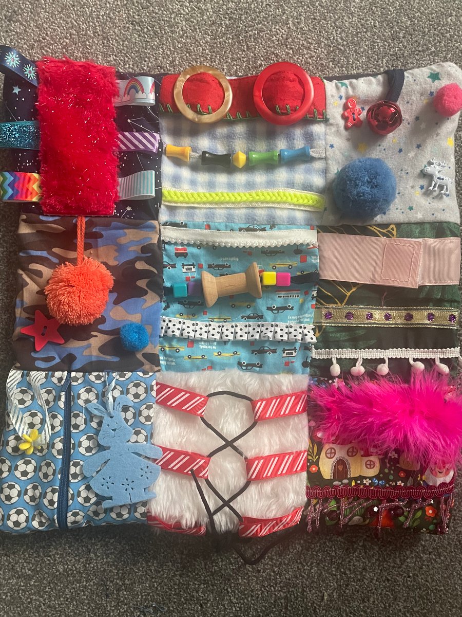 Dementia-Alzheimer’s fiddle fidget lap quilt