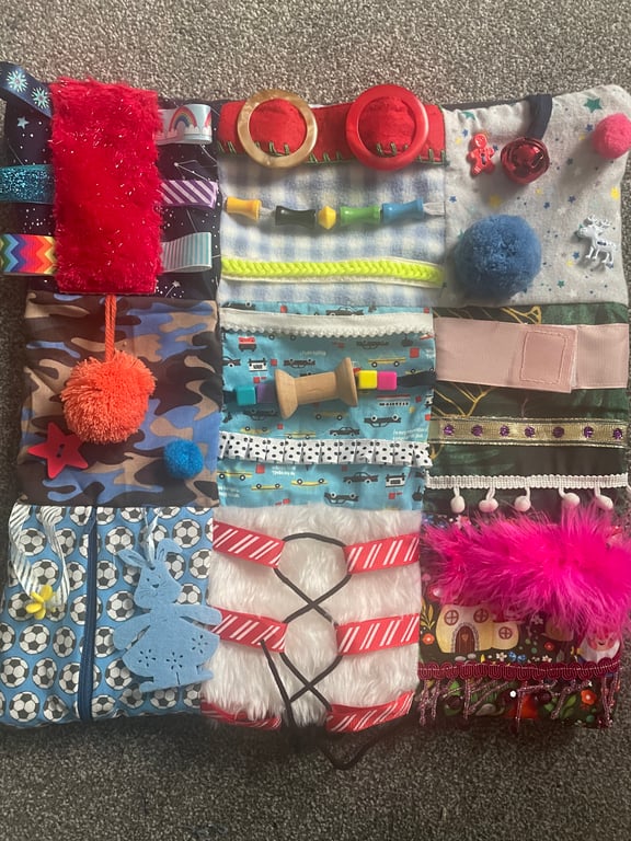 Dementia-Alzheimer’s fiddle fidget lap quilt