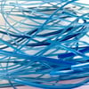50g Mixed Blue Bullseye 90 coe glass Vitrigraph stringers