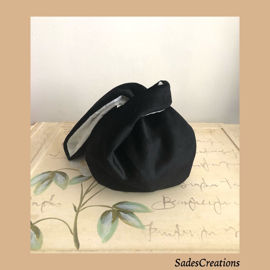 Japanese Knot Bag Black