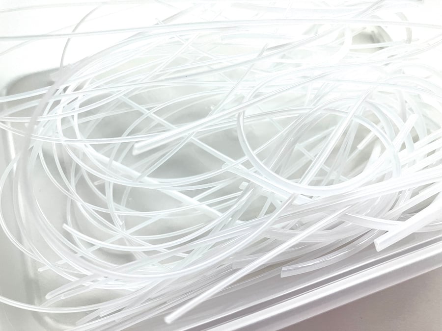 50g White Bullseye 90coe glass Vitrigraph stringers