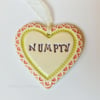 Small Ceramic heart decoration Swear words 
