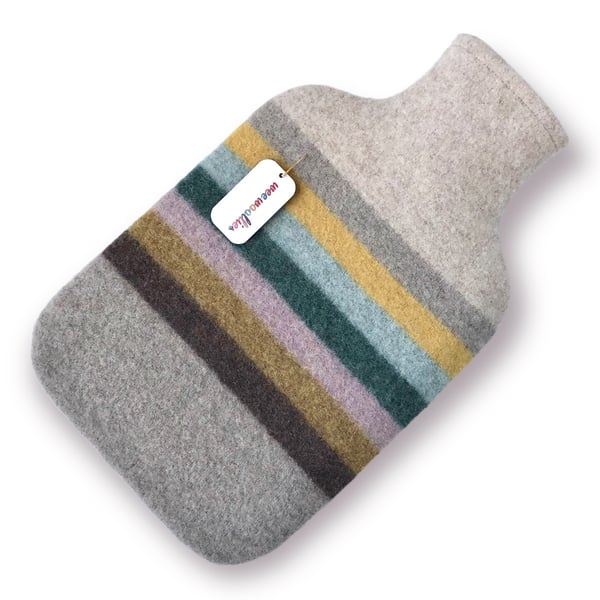 100 % Felted Merino Lambswool Hot water bottle 