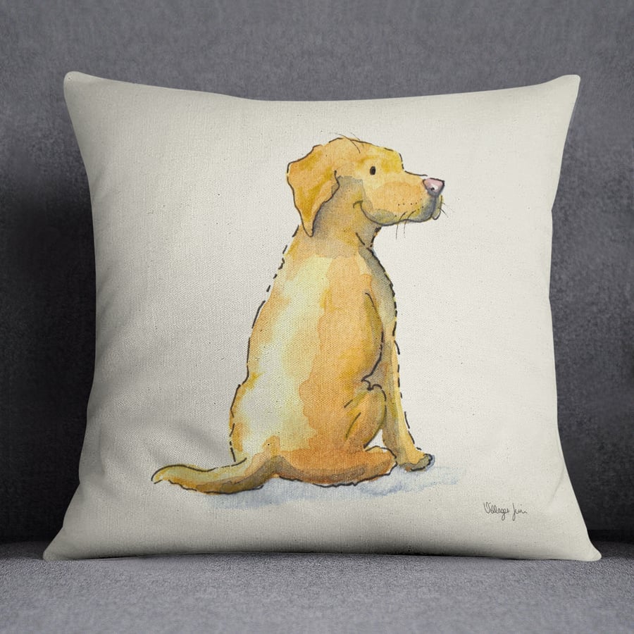 Labrador Yellow Cushion
