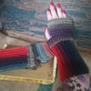 Harvest Moon Crochet Fingerless Gloves 