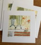 Saturday Morning Shopping  - Collagraph Print - Image 3
