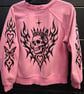 GOTHIC TRIBAL SKULL JUMPER - Image 4