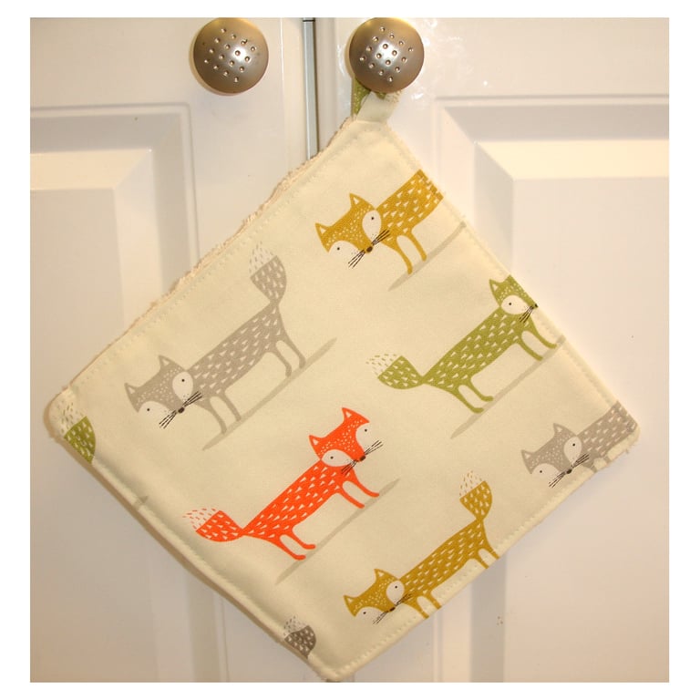 Fox Pot Holder Potholder Kitchen Grab Mat Chef's Pad