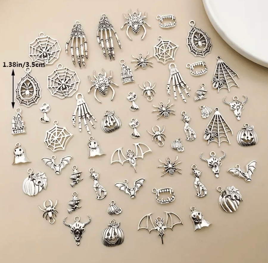 Halloween charms, pendants for jewellery making... - Folksy