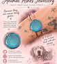 Handmade resin pet memorial jewellery