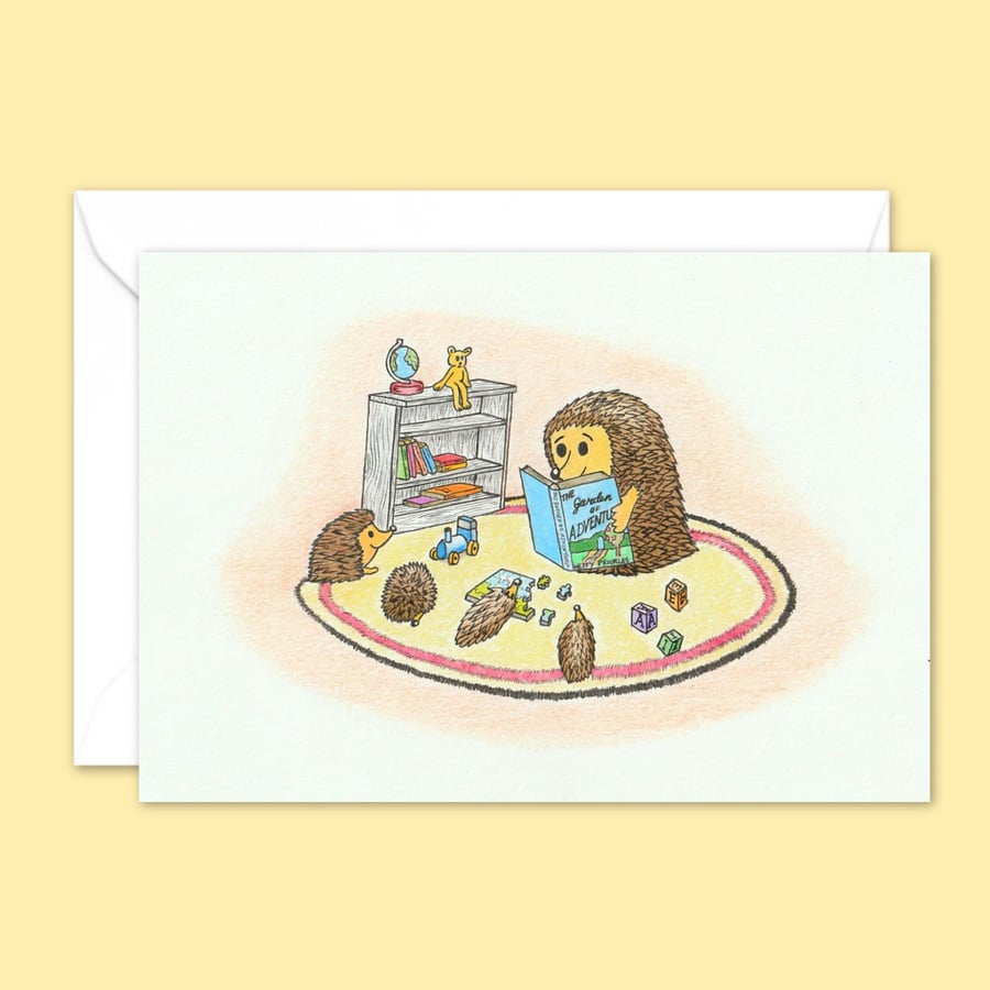 Hedgehogs Greeting Card - Cute Birthday Card for an Animal Lover