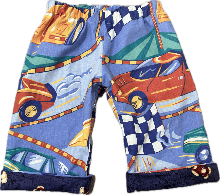Reversible barrel leg pants 