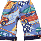 Reversible barrel leg pants 
