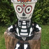 Skull flower pot people planter 