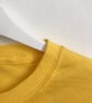 Reindeer and fir trees kids printed cotton yellow T shirt size 7-8 years - Image 2