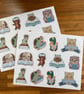 Reading Reward Animal Stickers - 24 Eco Friendly Stickers - Image 2