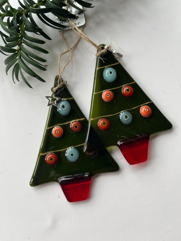 Fused Glass Christmas Tree