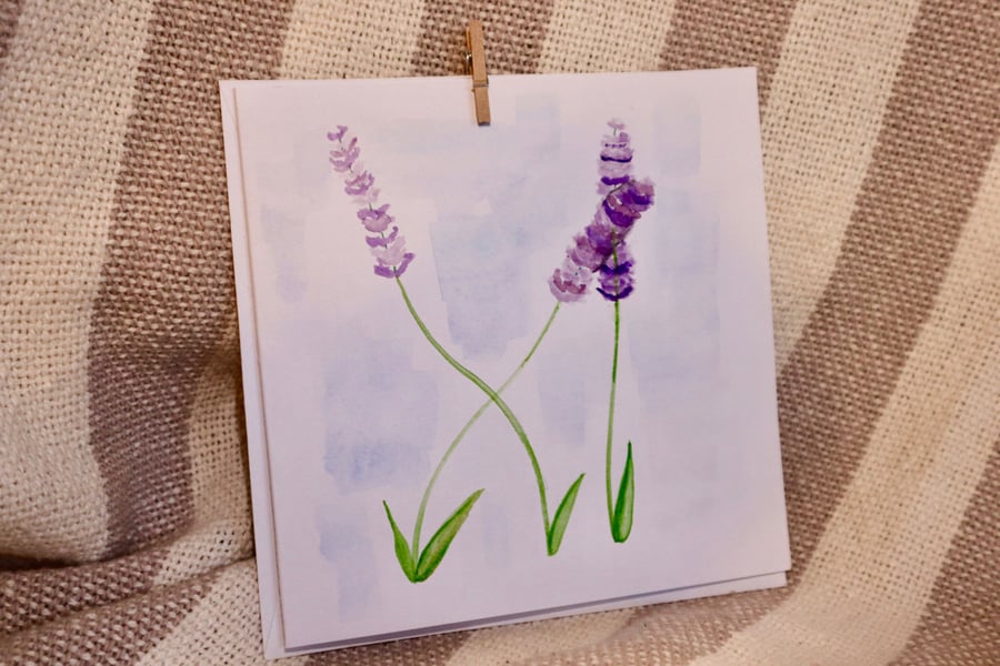 Lavender greetings card