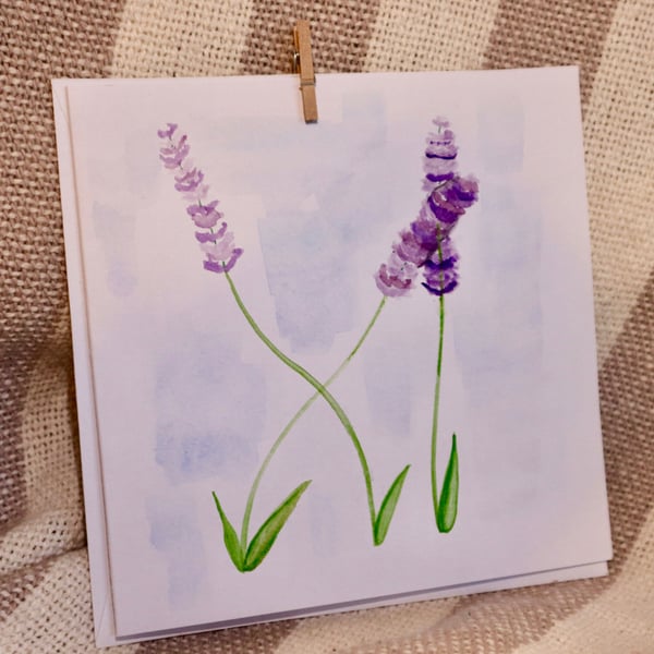 Lavender greetings card