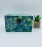 Wooden box decoupaged with William Morris inspired seaweed design - Image 3