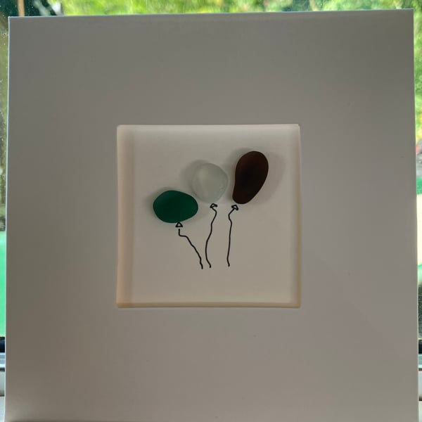 Sea Glass Occasion Cards - Balloon & Lighthouse Collection