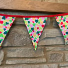 Multicoloured Hearts Bunting